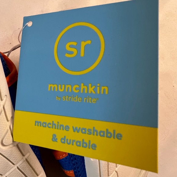 Munchkin by Stride Rite Kids Made to Play Sandals in Vibrant Blue and Orange - Picture 5 of 5